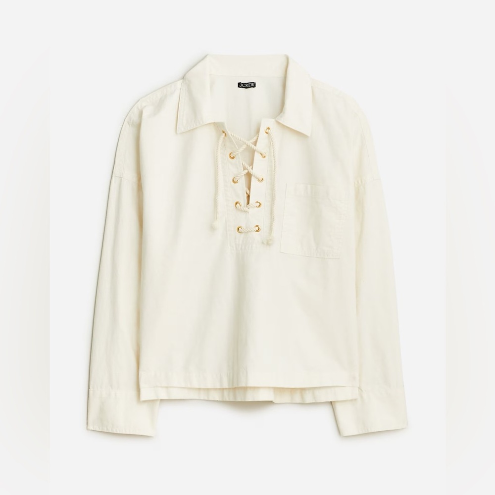 J. Crew Lace-Up Pullover never worn only tried on new summer 2024